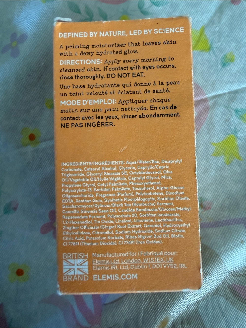 ELEMIS Priming Moisturiser — Orange Box